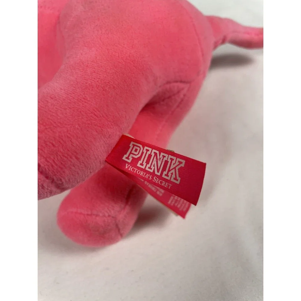 Victoria's Secret PINK Dog Plush Stuffed Animal Pink Nation Logo Mascot Pet Toy